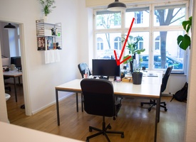 Desk in shared office/ Co-Working, Bürogemeinschaft, Arbeitsplatz