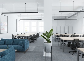 OFFICE: **Full-Serviced-Office** incl. meeting-rooms, kitchen and shared areas